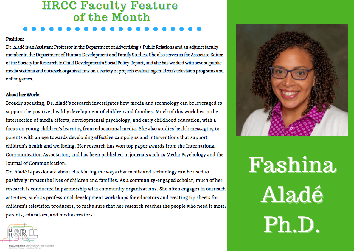 Faculty Feature of the Month