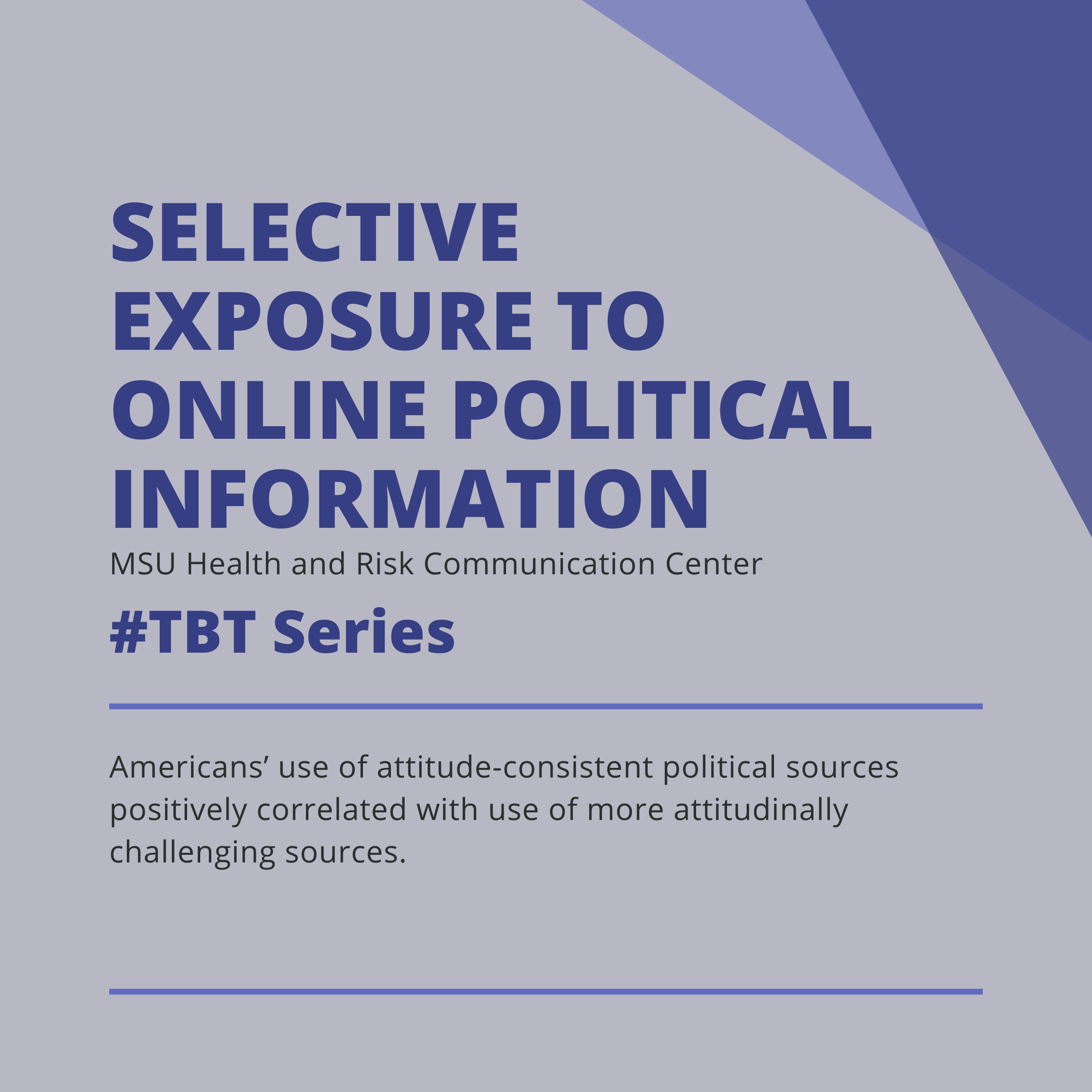 A Turn Toward Avoidance? Selective Exposure to Online Political Information
