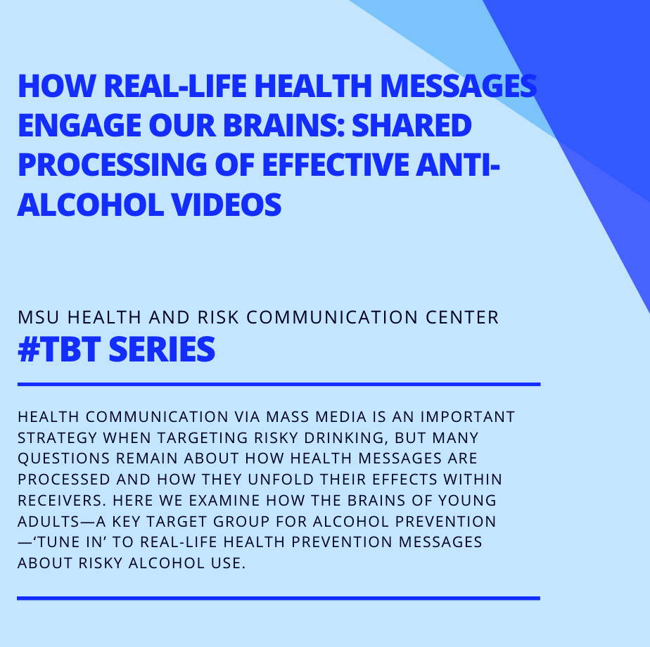 How Real-Life Health Messages Engage Our Brains: Shared Processing of Effective Anti-Alcohol Videos