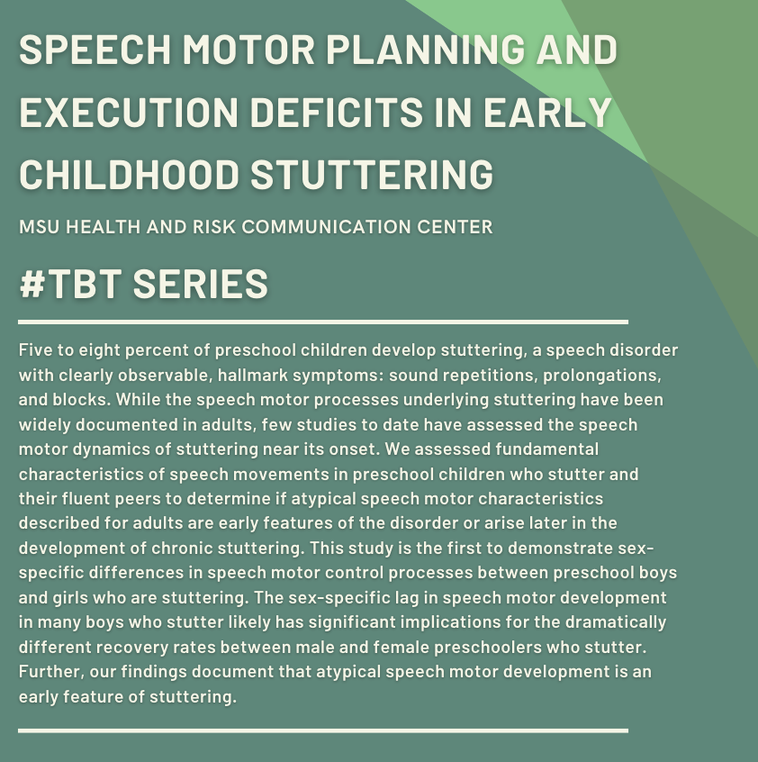 Speech Motor Planning and Execution Deficits in Early Childhood Stuttering
